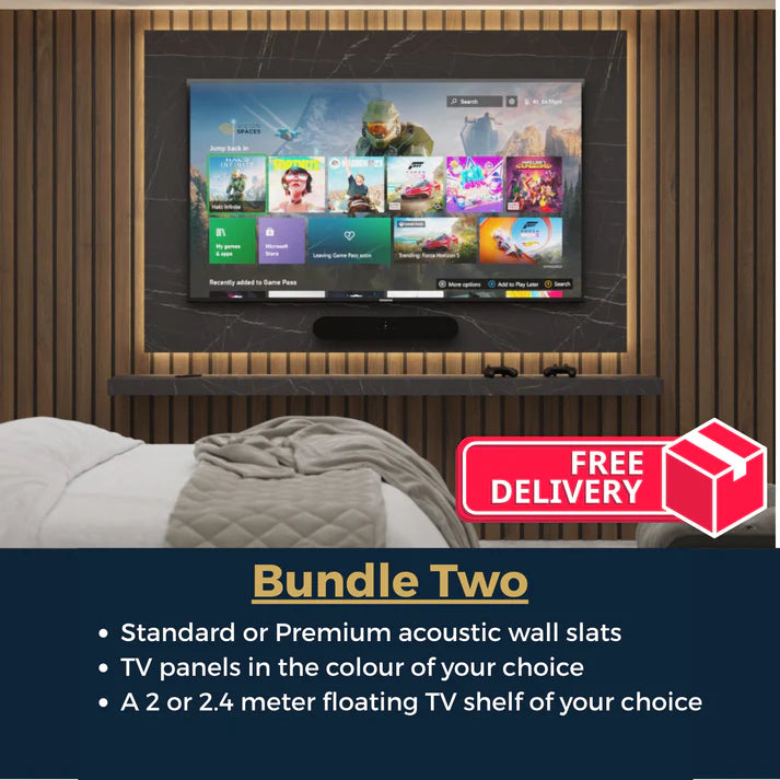 Media Wall Bundle Two - Floating Shelf